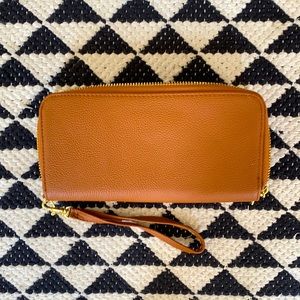 Brown Leather Clutch/Wallet